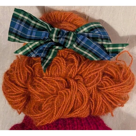 Handmade Doll Stockinette Schoolgirl Redhead Soft Sculpted Freckles Pouty 19" - Picture 4 of 16